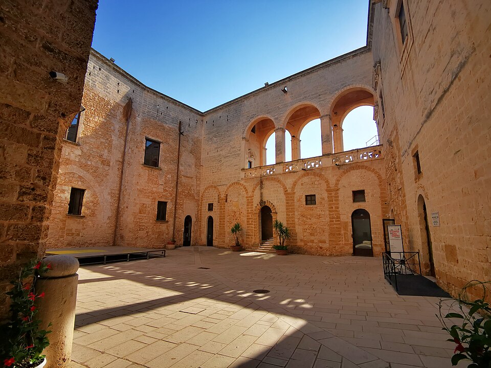 Courtyard of the Norman-Swabian castle in Mesagne