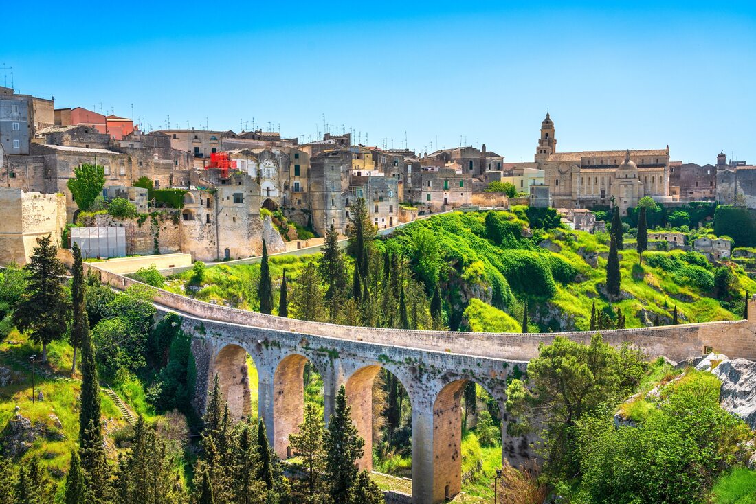 The bridge-aqueduct over the ravine at Gravina in Puglia