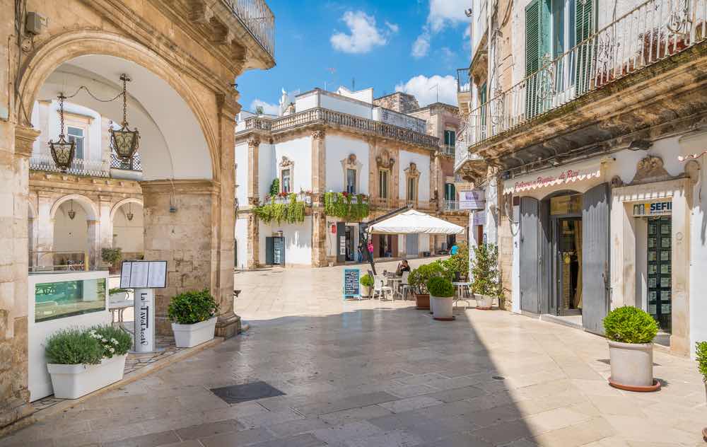 The Baroque old town of Martina Franca in the Itria Valley
