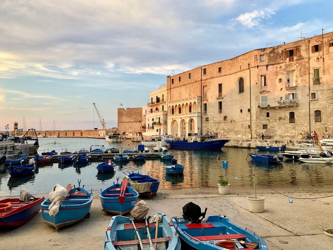 The old harbour of Monopoli on the Adriatic coast
