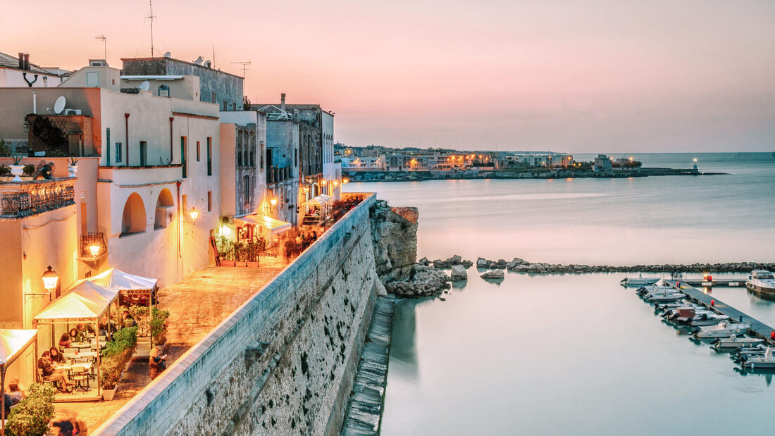 Otranto and its Aragonese castle on the sea