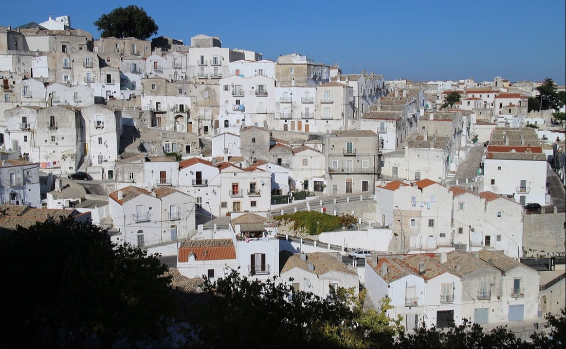 Panorama of Monte Sant'Angelo on the Gargano