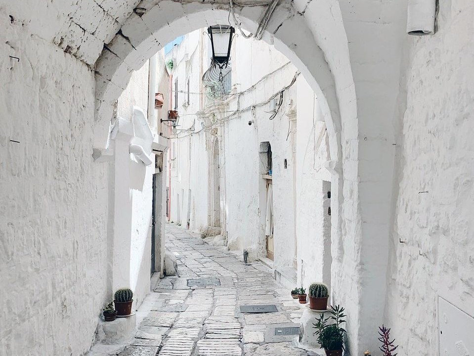 Ostuni, the White City, on its hilltop