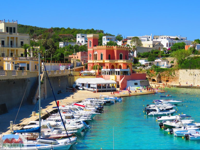 The fishing harbour of Tricase Porto on the Adriatic