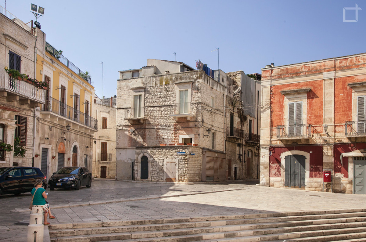 The street leading to the Romanesque cathedral of Ruvo di Puglia